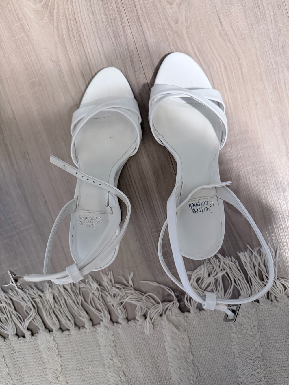 Jeffrey Campbell White Wedge Sandals - Picture 2 of 5